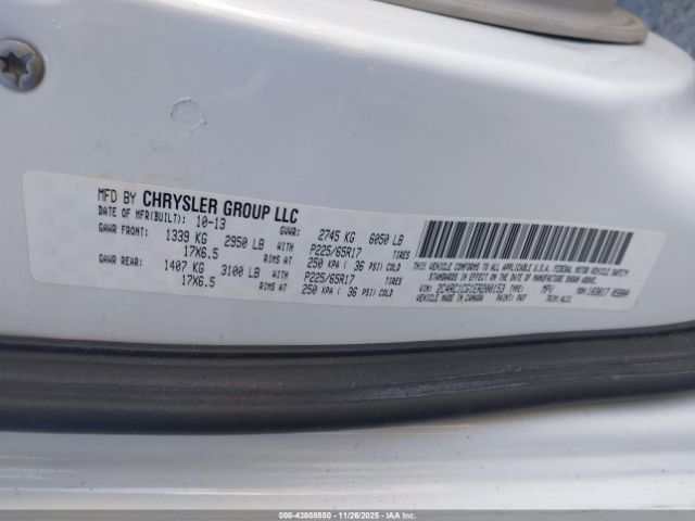 2014 CHRYSLER TOWN & COUNTRY 2C4RC1CG1ER200153 Photo 8