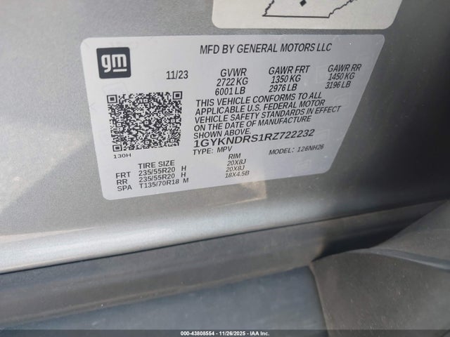 2024 CADILLAC XT5 1GYKNDRS1RZ722232 Photo 8