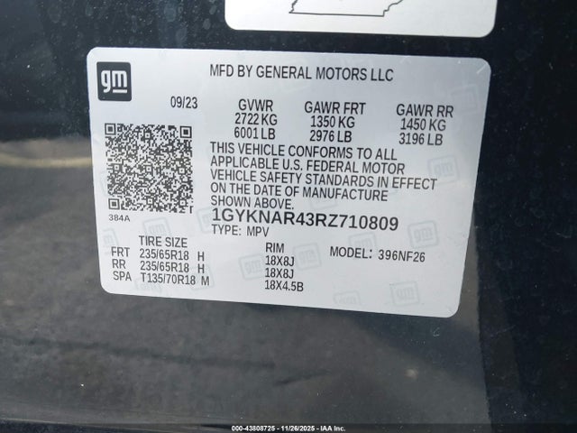 2024 CADILLAC XT5 1GYKNAR43RZ710809 Photo 8