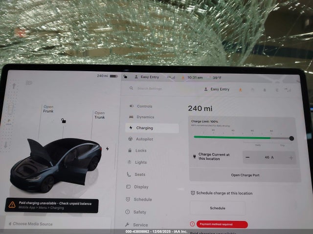 2024 Tesla Model 3 Long Range Dual Motor All-wheel Drive მანქანა იყიდება აუქციონზე, vin: 5YJ3E1EB2RF792911, აუქციონის ნომერი: 43808862