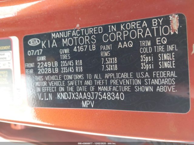 2018 KIA SOUL KNDJX3AA9J7548340 Photo 8