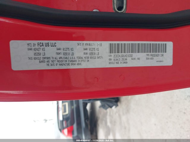 2018 DODGE CHARGER 2C3CDXJG8JH216332 Photo 8