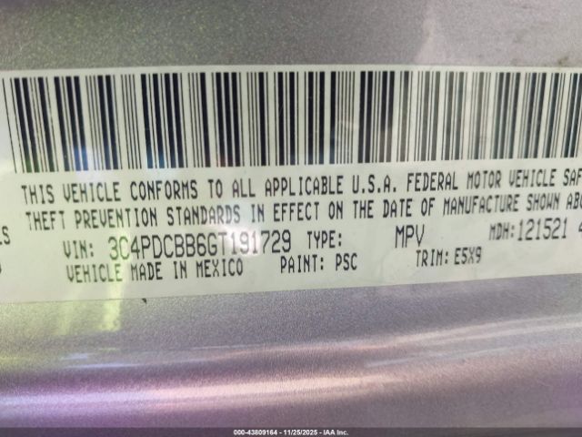 2016 DODGE JOURNEY 3C4PDCBB6GT191729 Photo 8