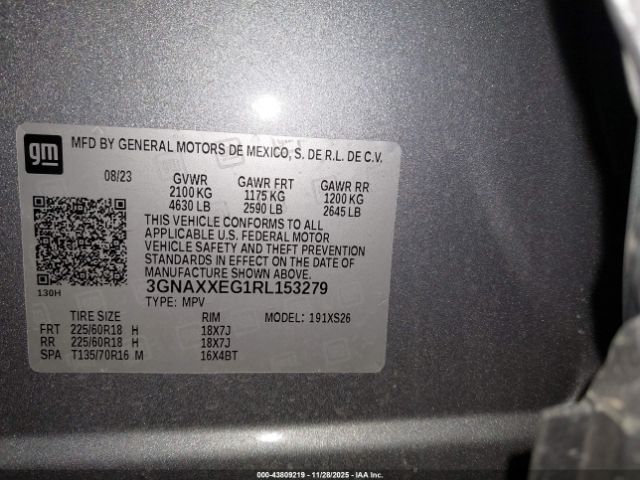 2024 CHEVROLET EQUINOX 3GNAXXEG1RL153279 Photo 8