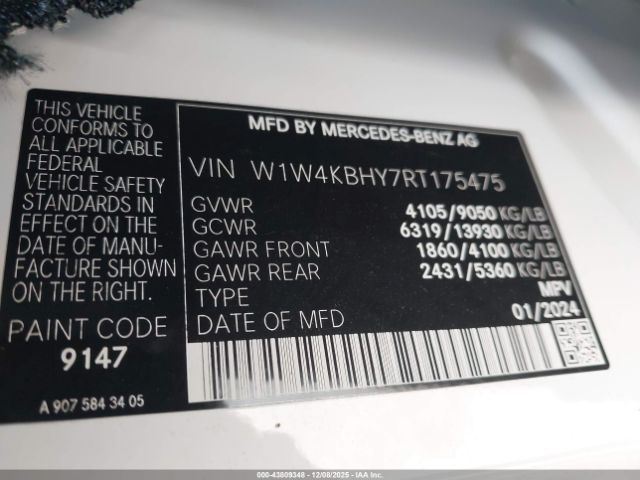 2024 MERCEDES-BENZ SPRINTER 2500 W1W4KBHY7RT175475 Photo 8