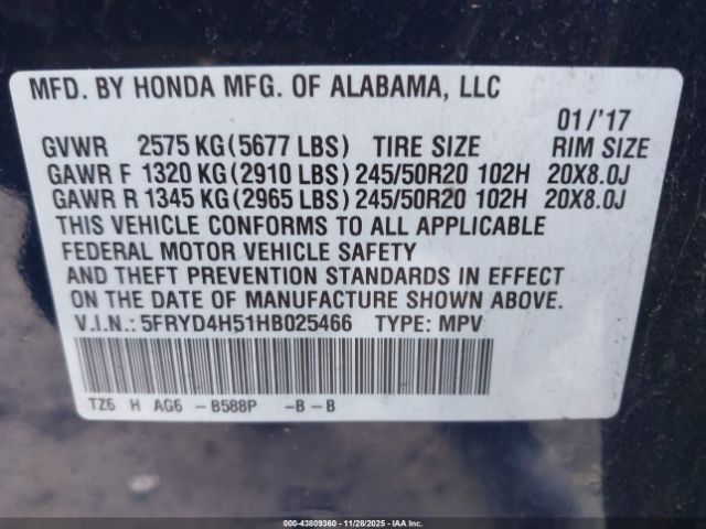 2017 ACURA MDX 5FRYD4H51HB025466 Photo 8