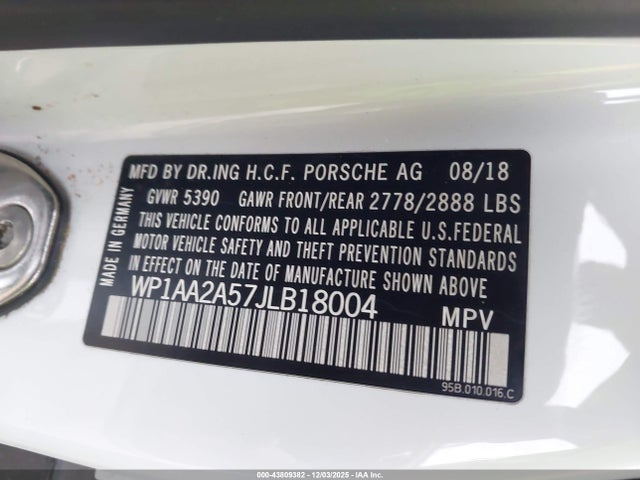 2018 PORSCHE MACAN WP1AA2A57JLB18004 Photo 8