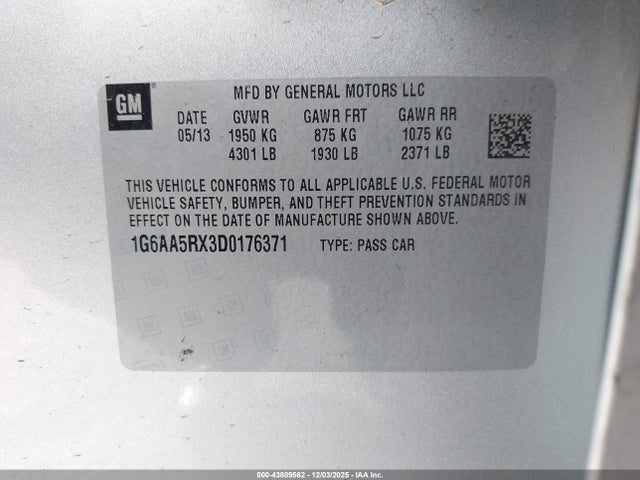 2013 CADILLAC ATS 1G6AA5RX3D0176371 Photo 8