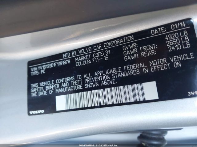 2015 VOLVO V60 YV1612SD1F1191878 Photo 8