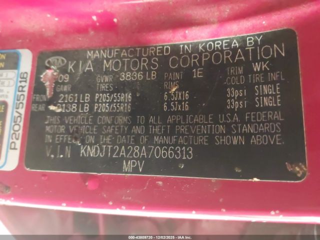 2010 KIA SOUL KNDJT2A28A7066313 Photo 8