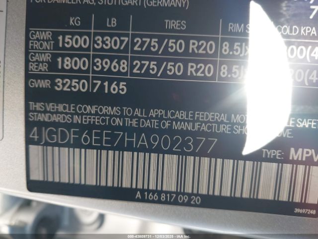 2017 MERCEDES-BENZ GLS 450 4JGDF6EE7HA902377 Photo 8