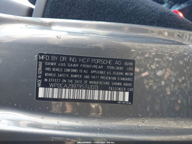2009 PORSCHE 911 WP0CA29979S741013 Photo 8