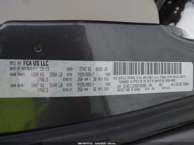 2016 CHRYSLER TOWN & COUNTRY 2C4RC1CG0GR188385 Photo 8