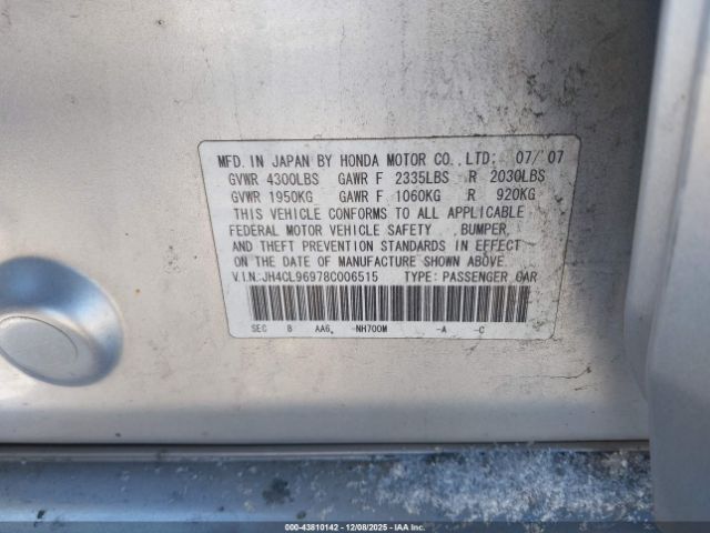 2008 ACURA TSX JH4CL96978C006515 Photo 8