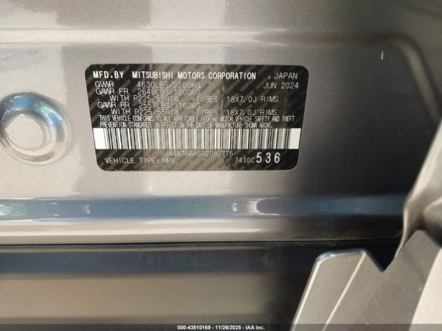 2024 MITSUBISHI ECLIPSE CROSS JA4ATWAA5RZ080775 Photo 8