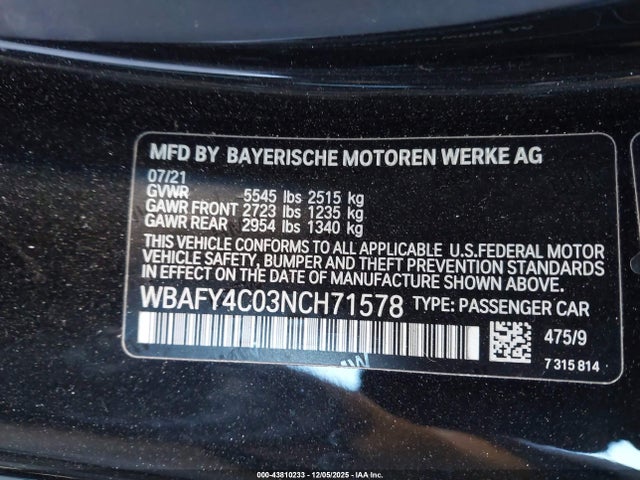 2022 BMW M850I WBAFY4C03NCH71578 Photo 8