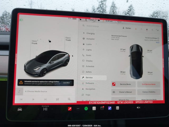 2021 TESLA MODEL 3 5YJ3E1EA5MF023481 Photo 6