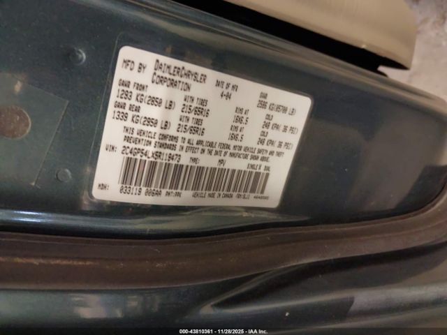 2005 CHRYSLER TOWN & COUNTRY 2C4GP54LX5R119473 Photo 8