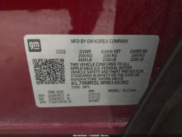 2024 CHEVROLET TRAILBLAZER KL79MRSL9RB145382 Photo 8