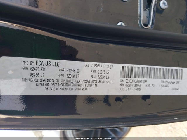 2017 DODGE CHARGER 2C3CDXGJ8HH611995 Photo 8