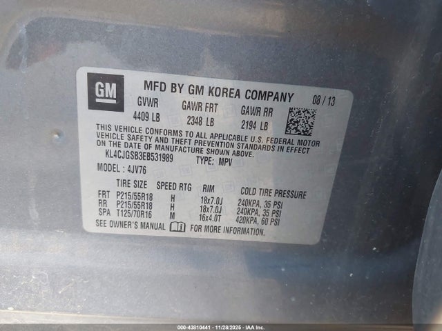 Buick Encore Leather 2014 KL4CJGSB3EB531989 Image 9