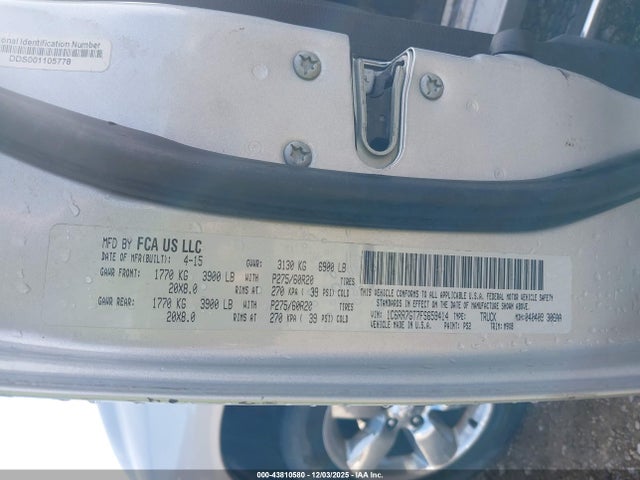 2015 RAM 1500 1C6RR7GT7FS659414 Photo 8