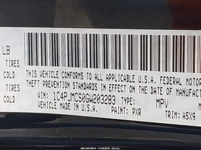 2016 JEEP CHEROKEE 1C4PJMCS0GW203283 Photo 8