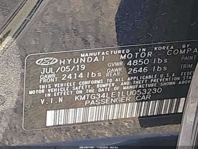 2020 GENESIS G70 KMTG34LE1LU053230 Photo 8