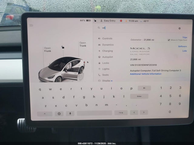 2022 TESLA MODEL 3 5YJ3E1EB6NF203918 Photo 6