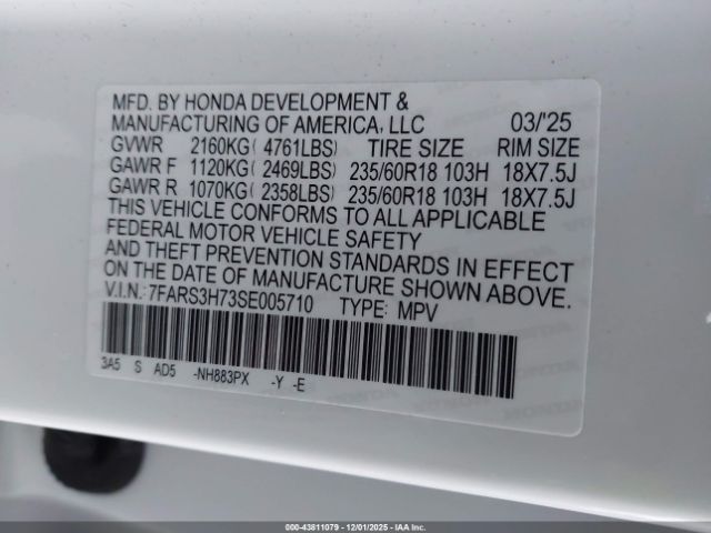 2025 HONDA CR-V 7FARS3H73SE005710 Photo 8