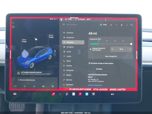 Tesla Model 3 Rear-wheel Drive 2022 5YJ3E1EA3NF142986 Image 18