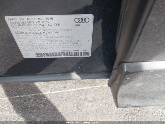 2017 AUDI SQ5 WA1CCAFP4HA073631 Photo 8