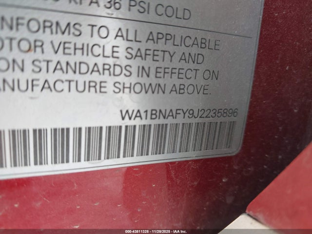 2018 AUDI Q5 WA1BNAFY9J2235896 Photo 8