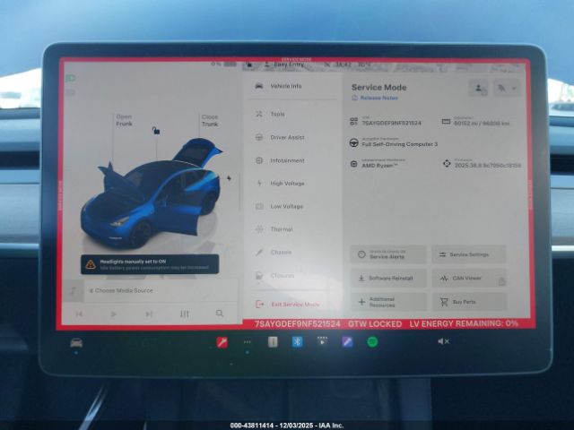 2022 TESLA MODEL Y 7SAYGDEF9NF521524 Photo 6