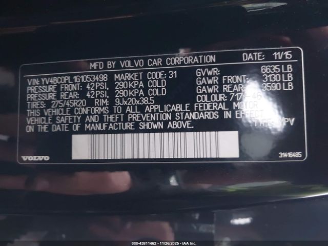 2016 VOLVO XC90 HYBRID YV4BC0PL1G1053498 Photo 8