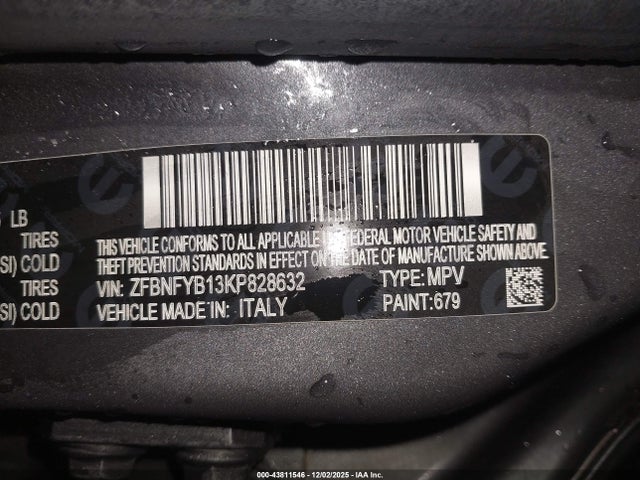 2019 FIAT 500X ZFBNFYB13KP828632 Photo 8