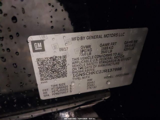 2018 CHEVROLET SUBURBAN 1GNSCHKC2JR137998 Photo 8