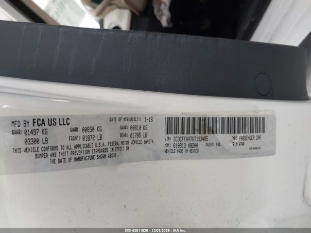 2016 FIAT 500 3C3CFFAR7GT193485 Photo 8