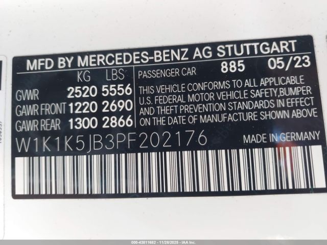 2023 MERCEDES-BENZ E 450 W1K1K5JB3PF202176 Photo 8