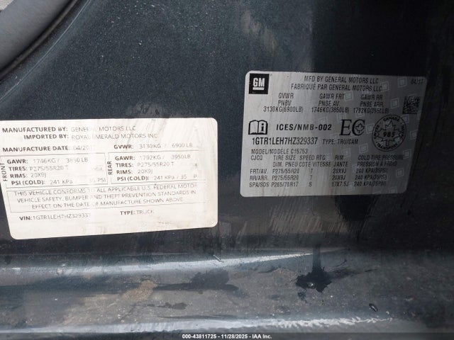 1GTR1LEH7HZ329337 GMC SIERRA 1500