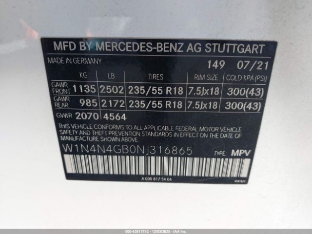 2022 MERCEDES-BENZ GLA 250 W1N4N4GB0NJ316865 Photo 8