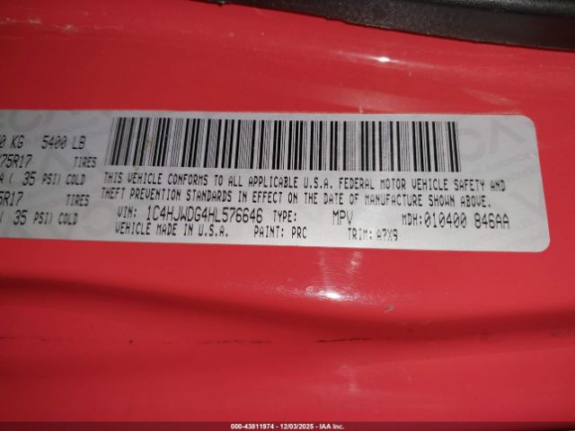 2017 JEEP WRANGLER UNLIMITED 1C4HJWDG4HL576646 Photo 8