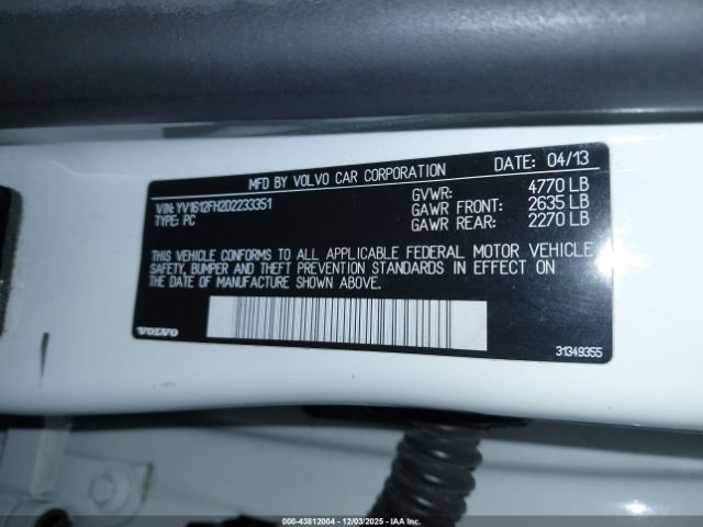 2013 VOLVO S60 YV1612FH2D2233351 Photo 8