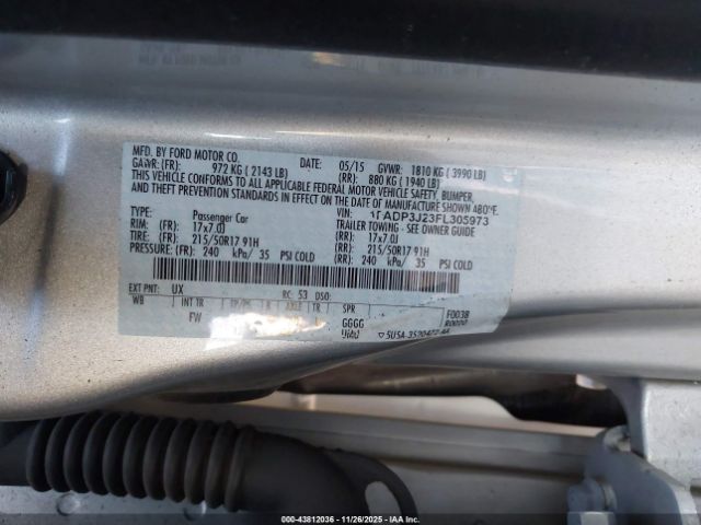 2015 FORD FOCUS 1FADP3J23FL305973 Photo 8