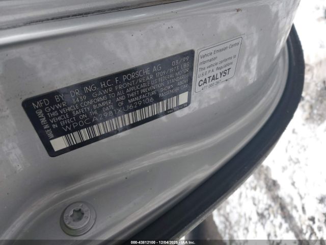 1999 PORSCHE BOXSTER WP0CA2981XU629106 Photo 8