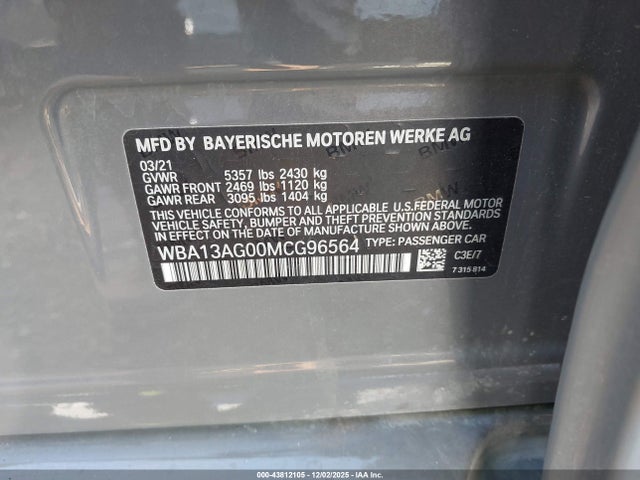 2021 BMW 530E WBA13AG00MCG96564 Photo 8