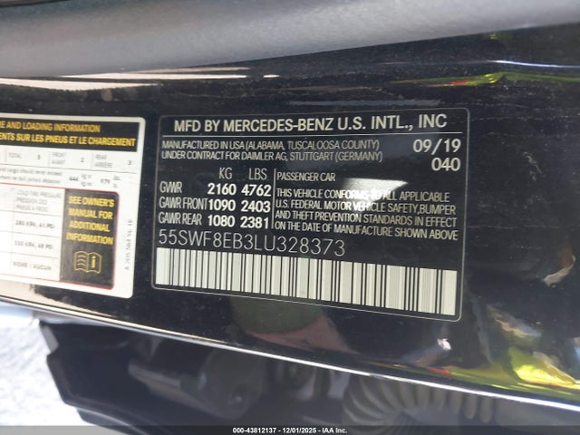 Mercedes-Benz C 300 4matic 2020 55SWF8EB3LU328373 Image 9