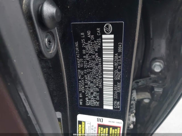 2021 LEXUS ES 350 58ADZ1B12MU084487 Photo 8