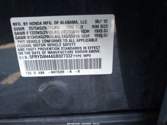 2016 ACURA MDX 5FRYD4H44GB027332 Photo 8