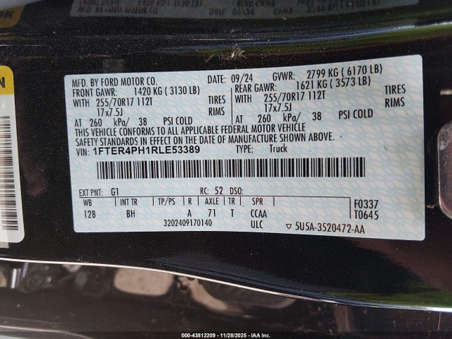 2024 FORD RANGER 1FTER4PH1RLE53389 Photo 8
